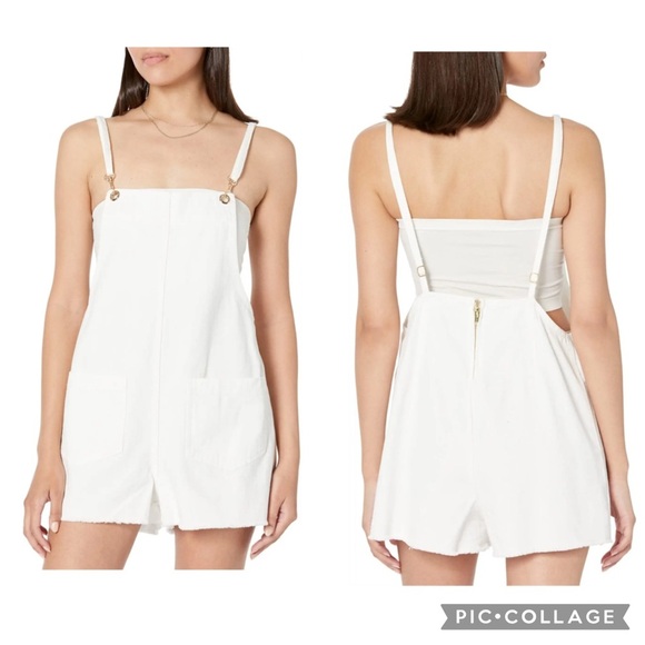 Show Me Your MuMu Dresses & Skirts - Show Me Your Mumu Trude Romper Overalls White Seasalt Sz XS
